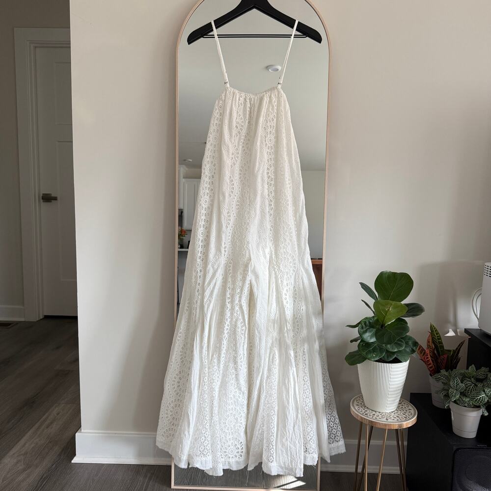 Free People Midnight Cruiser White Eyelet One Piece - Picture 2 of 4